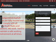 Tablet Screenshot of amalgamatedasphalt.com.au